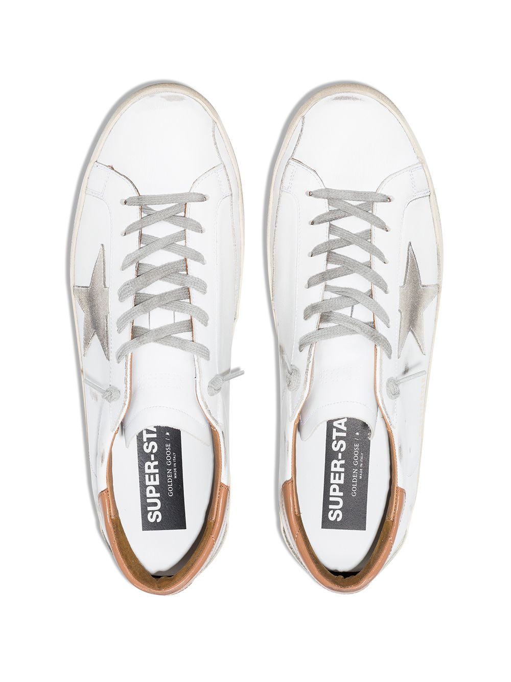 Golden Goose GOLDEN GOOSE- Super-star Leather Sneakers