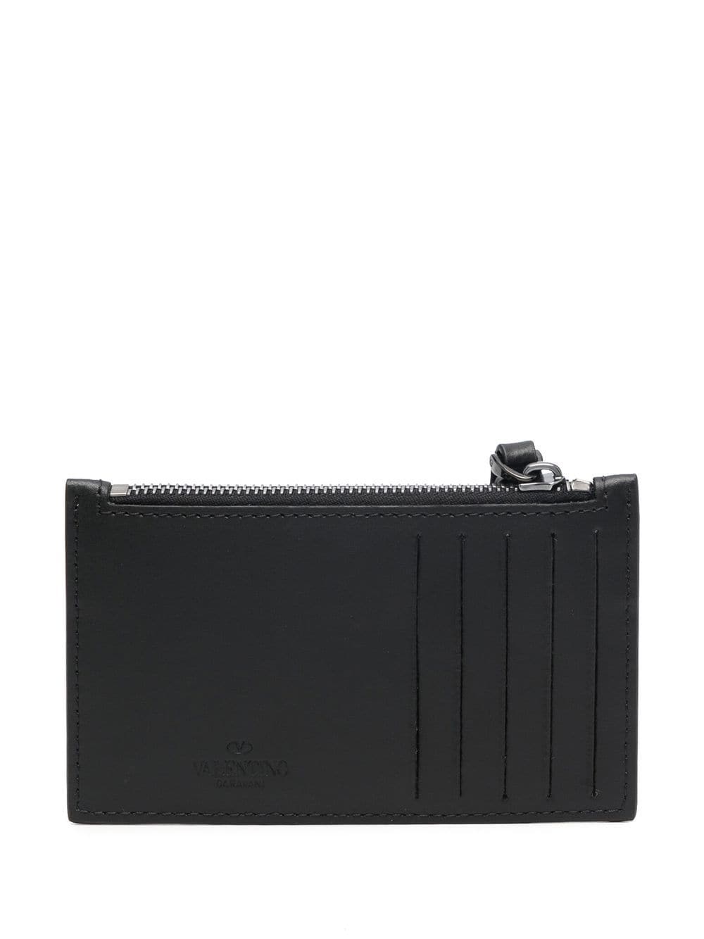 VALENTINO GARAVANI VALENTINO GARAVANI- Vltn Leather Zipper Card Holder