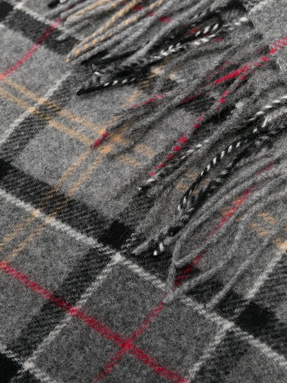 Barbour BARBOUR- Wool Scarf With Tartan Motif