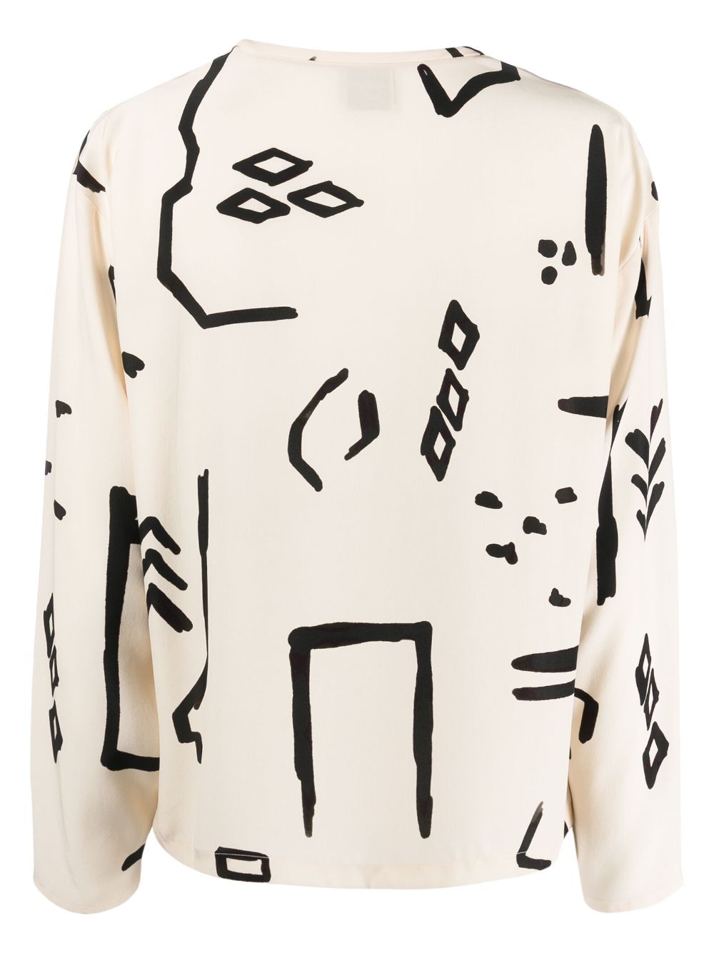 Alysi ALYSI- Printed Silk Blouse