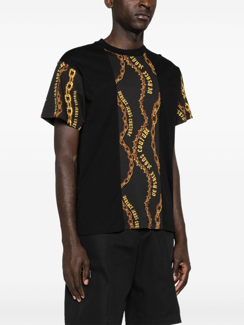 Versace Jeans Couture VERSACE JEANS COUTURE- Short Sleeve T-shirt With Print