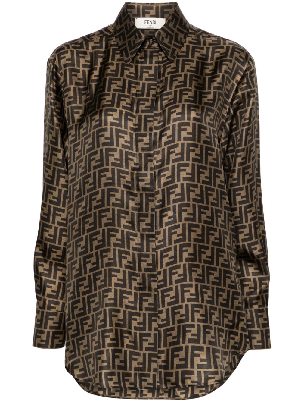 FENDI FENDI- Ff Silk Shirt