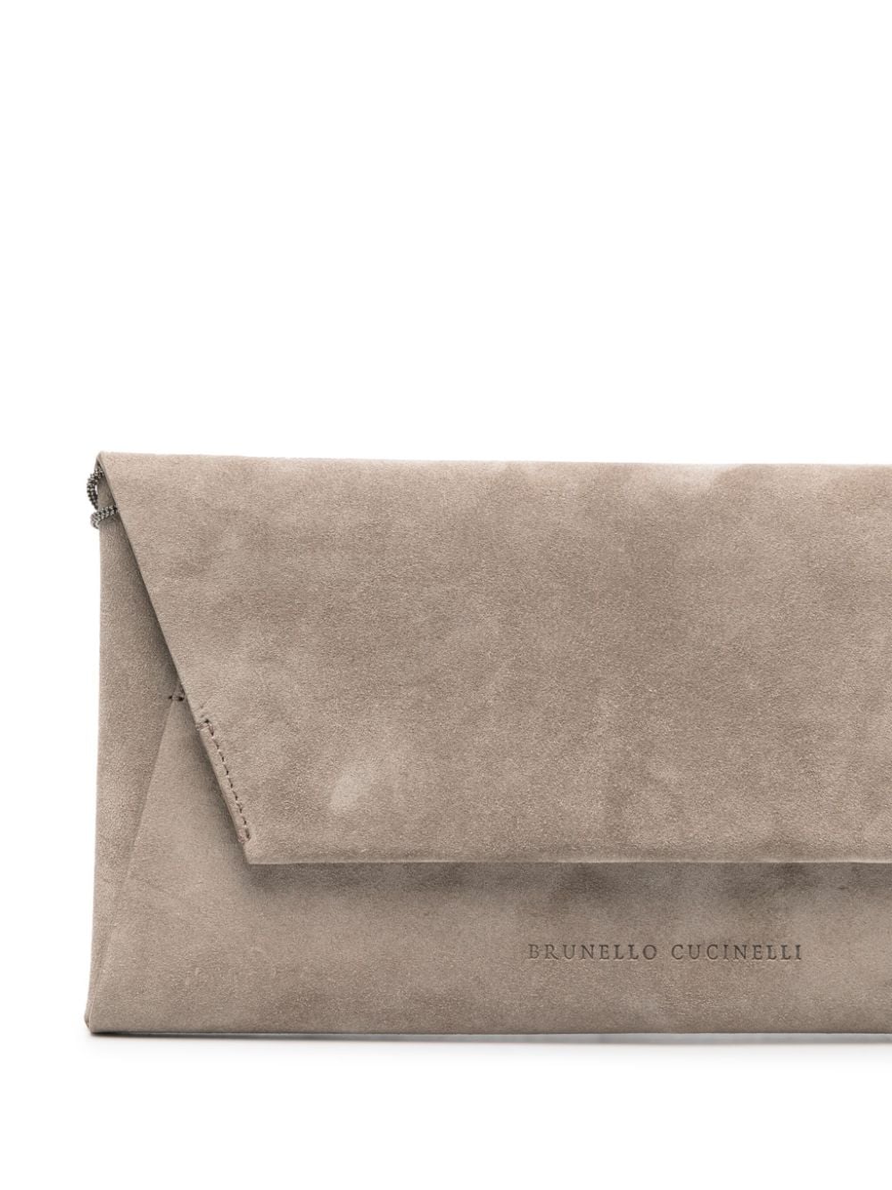 Brunello Cucinelli BRUNELLO CUCINELLI- Envelope Suede Clutch