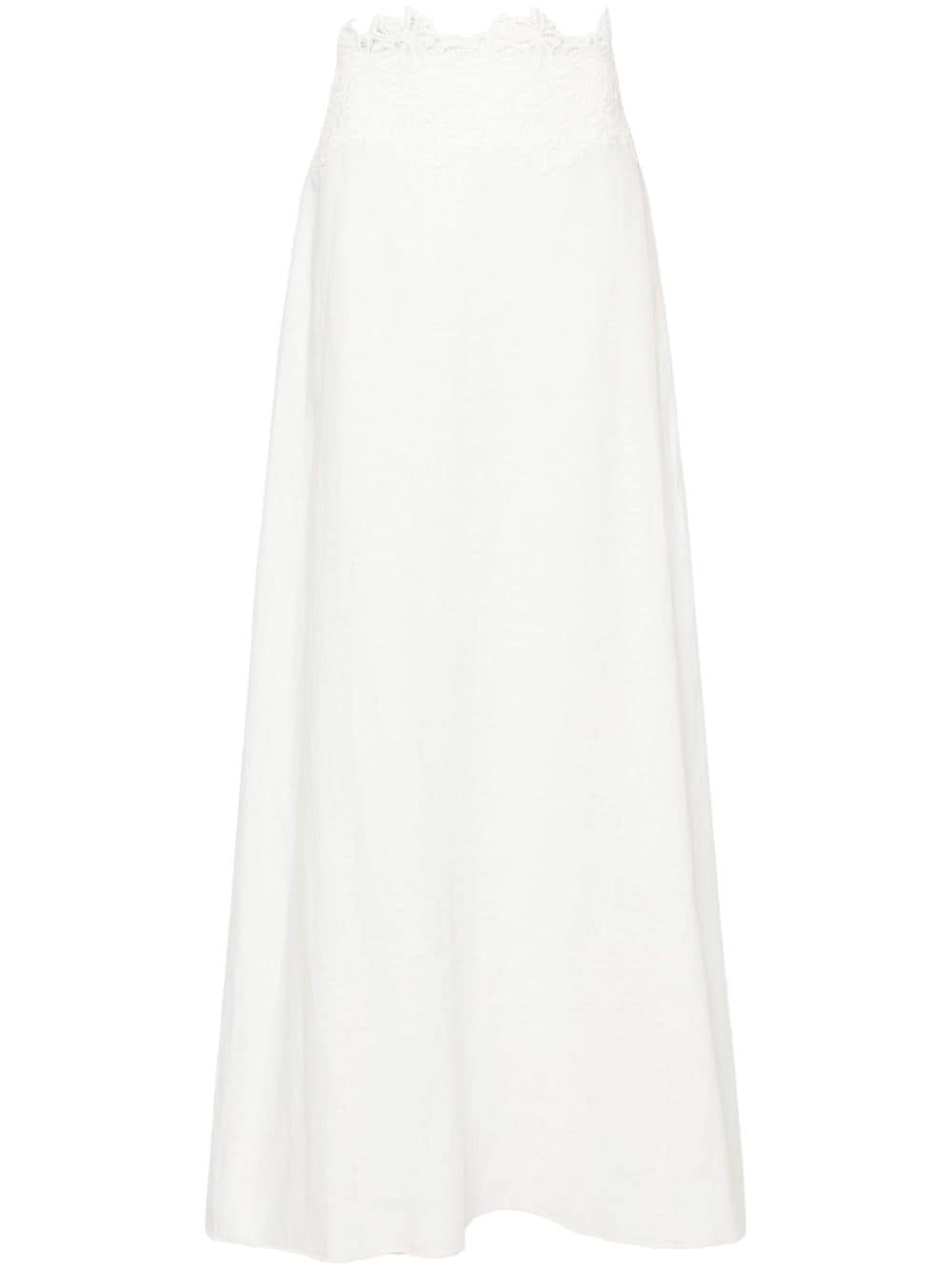 Ermanno Scervino ERMANNO SCERVINO- Linen Maxi Skirt