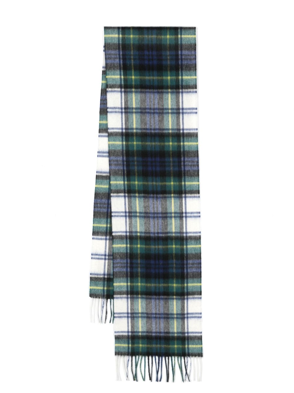 Barbour BARBOUR- Wool Scarf With Tartan Motif