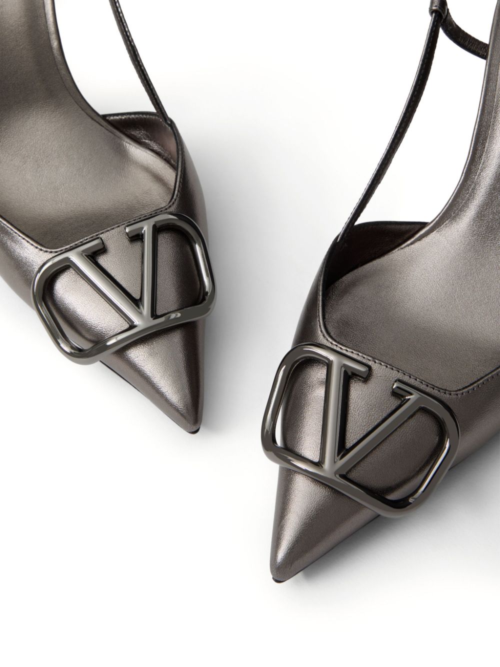 VALENTINO GARAVANI VALENTINO GARAVANI- Vlogo Signature Laminated Leather Pumps