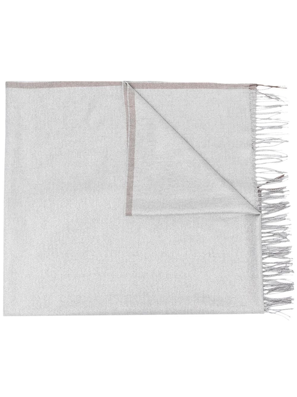 Brunello Cucinelli BRUNELLO CUCINELLI- Fringed Cashmere Scarf