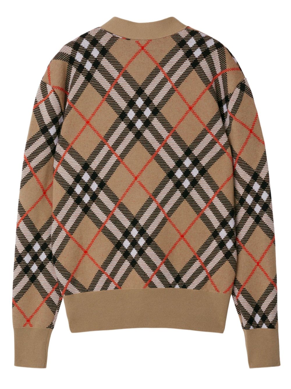 Burberry BURBERRY- Check Cashmere Cardigan