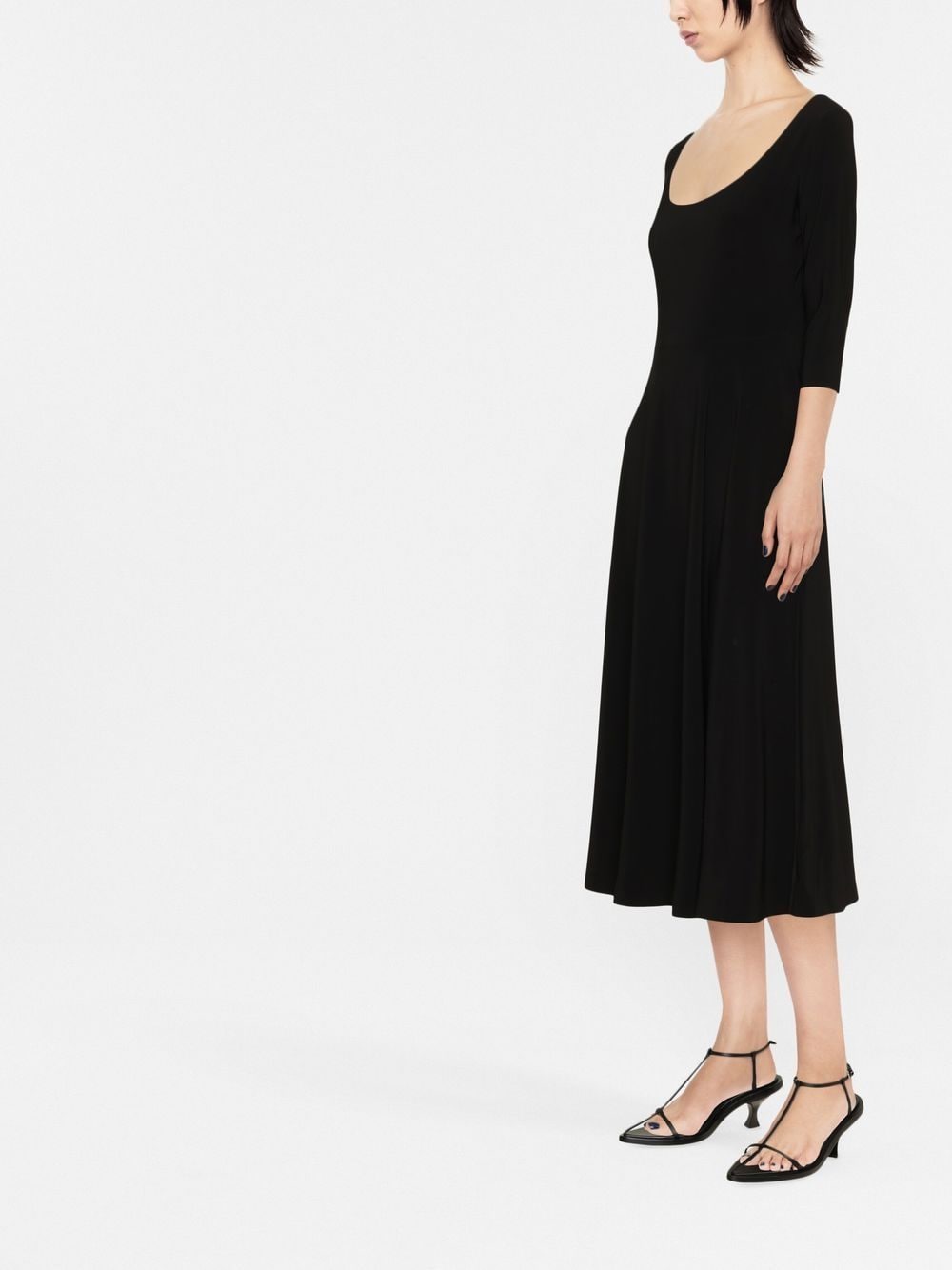 Norma Kamali NORMA KAMALI- Flared Midi Dress