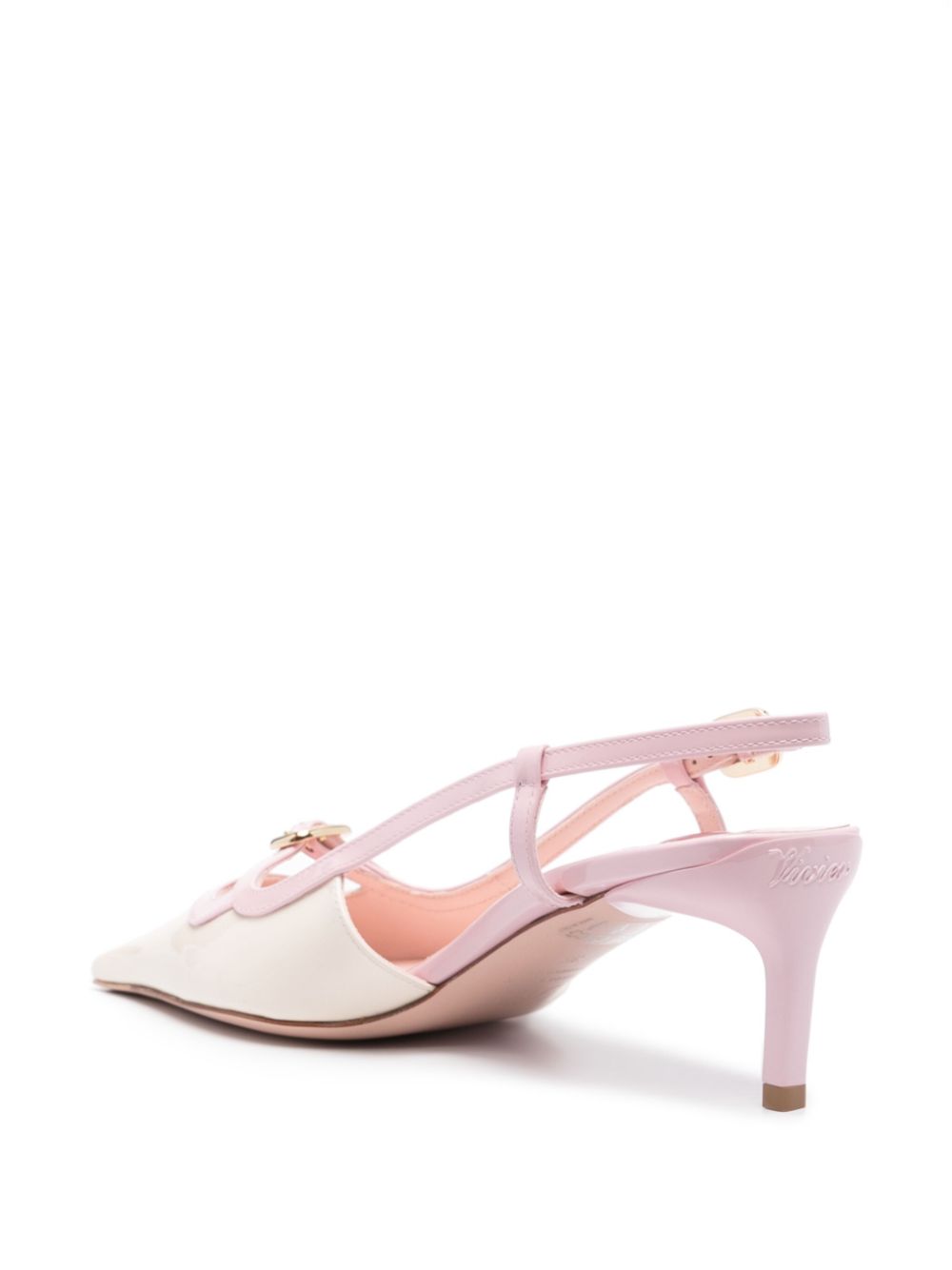 Roger Vivier ROGER VIVIER- Viv Canard Leather Slingback Pumps