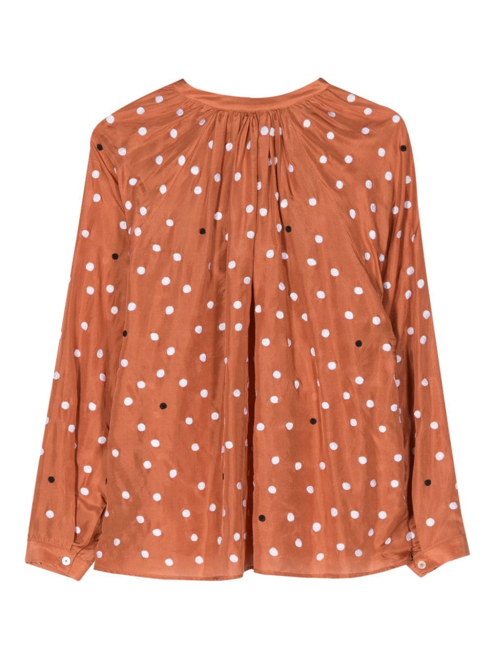 Alysi ALYSI- Polka Dot Silk Blouse