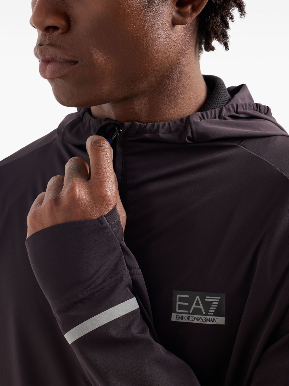 EA7 EA7- Nylon Zipped Hoodie