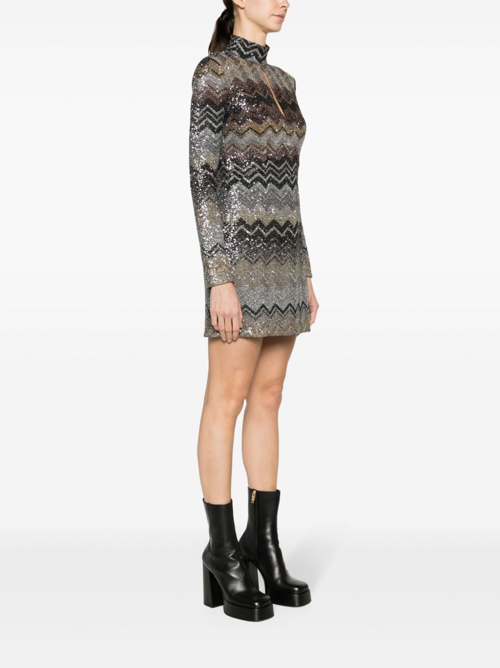 Missoni MISSONI- Zig Zag Print Short Dress