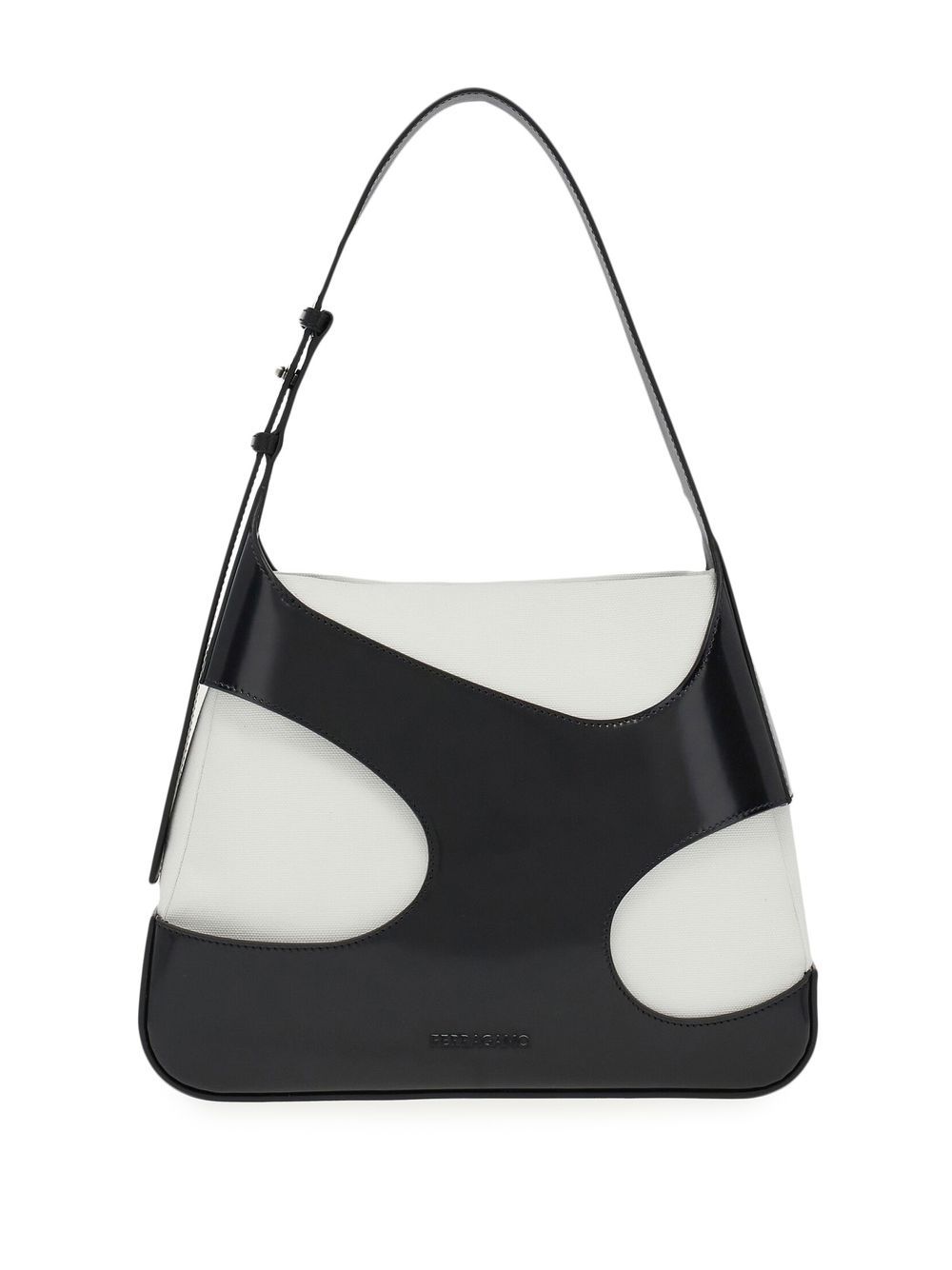 Ferragamo FERRAGAMO- Cut Out Leather Shoulder Bag