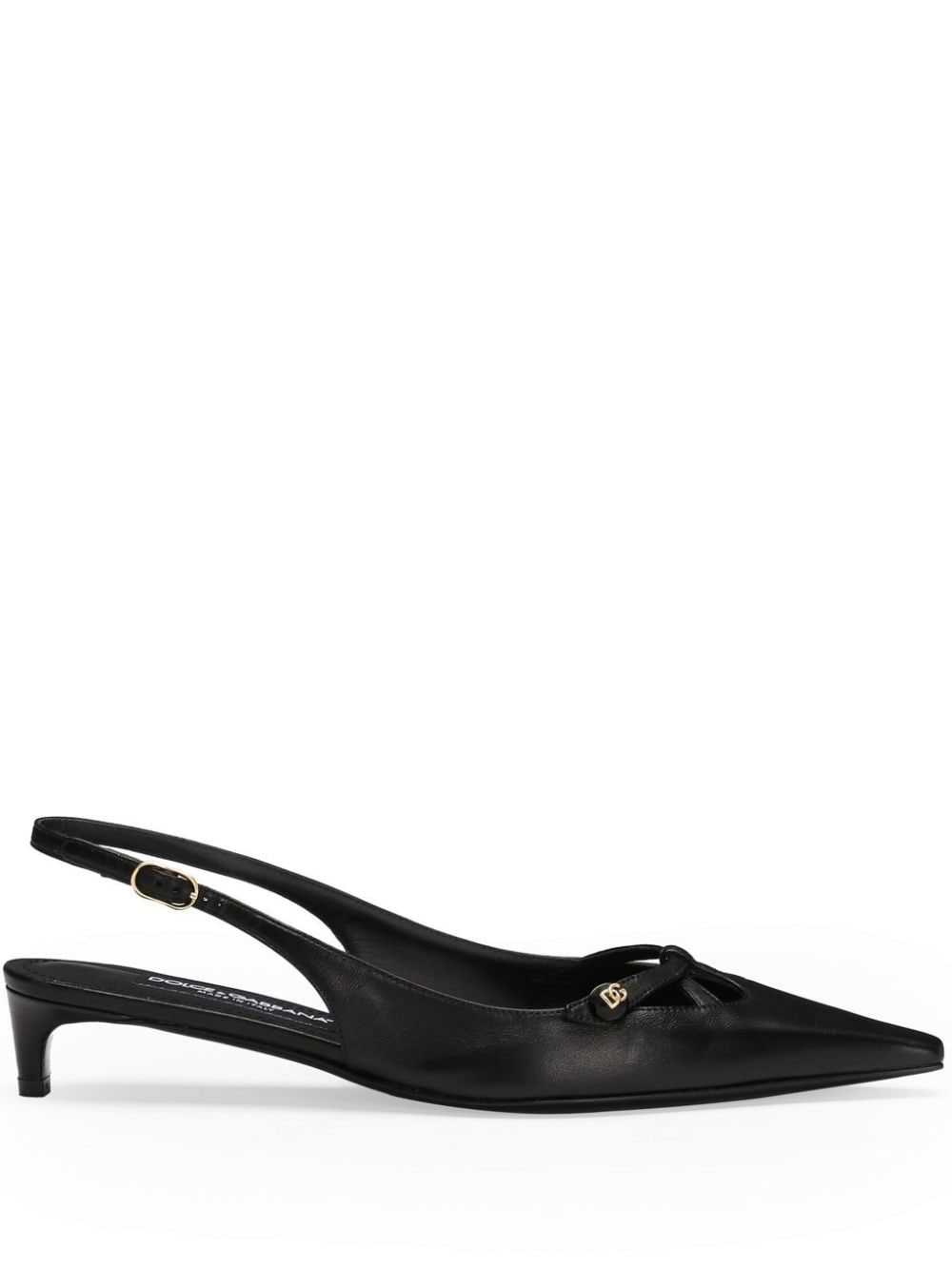 Dolce & Gabbana DOLCE & GABBANA- Leather Slingback Pumps