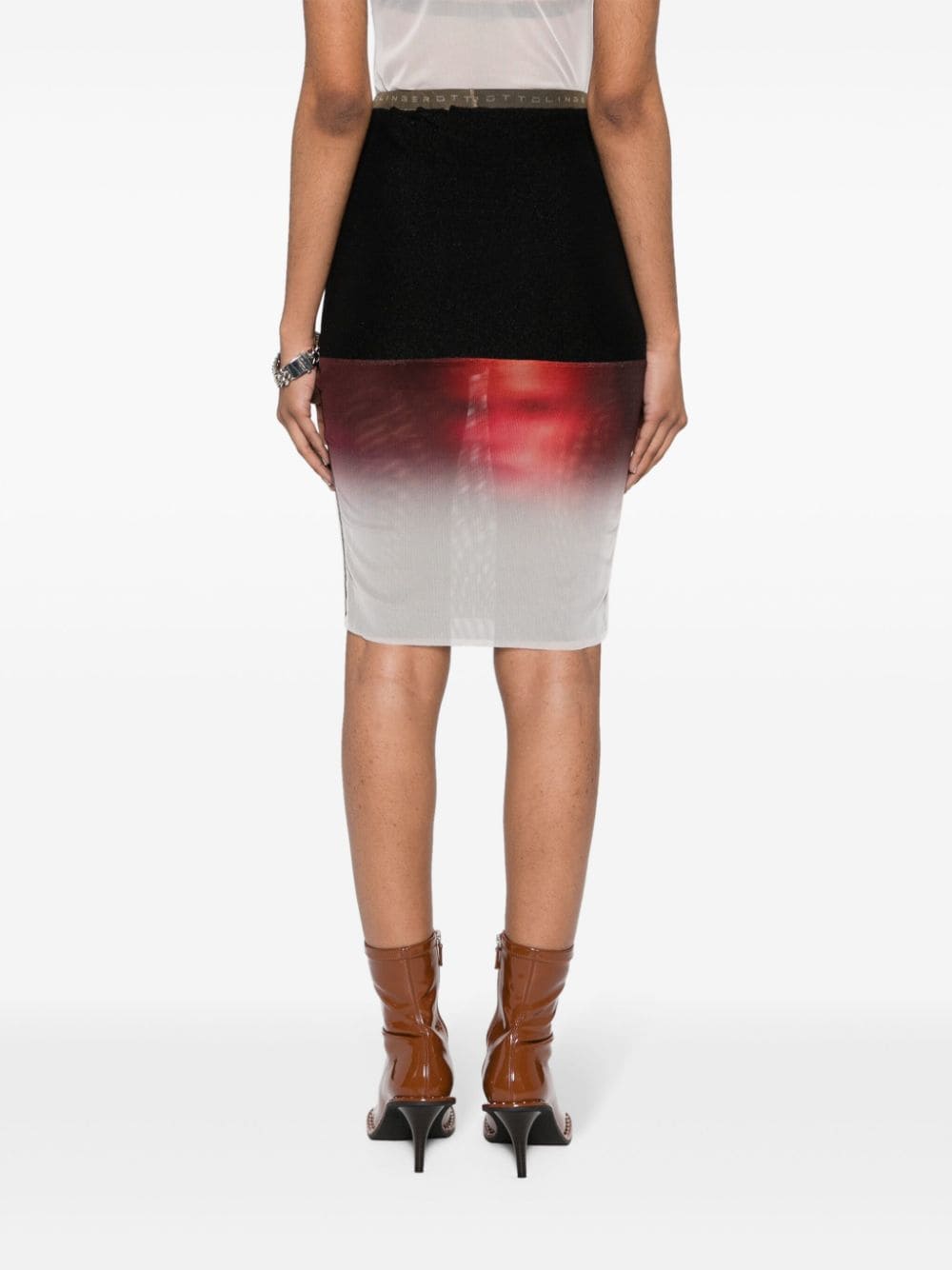 Ottolinger OTTOLINGER- Fade Print Mesh Midi Skirt