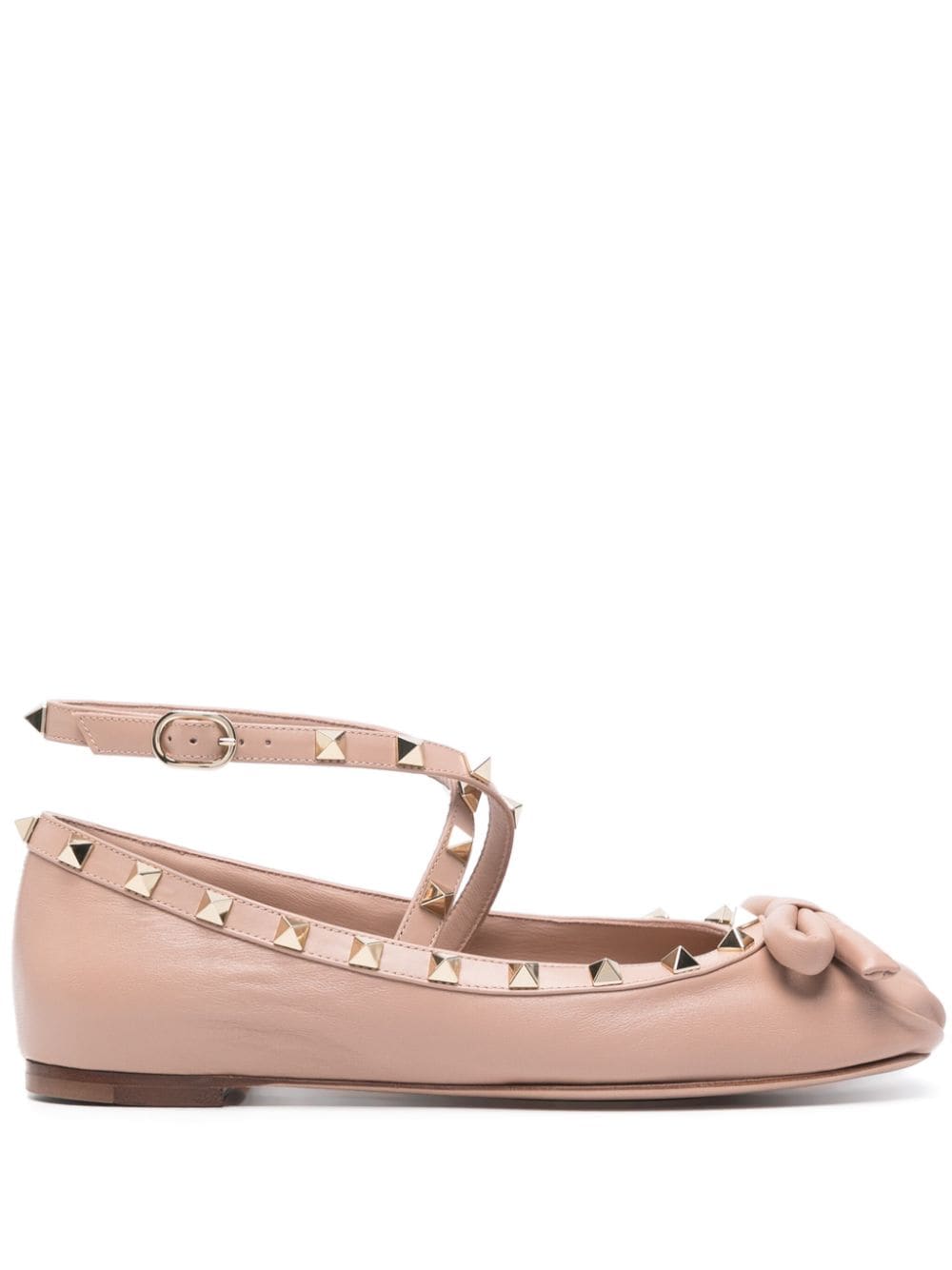 VALENTINO GARAVANI VALENTINO GARAVANI- Rockstud Leather Ballet Flats