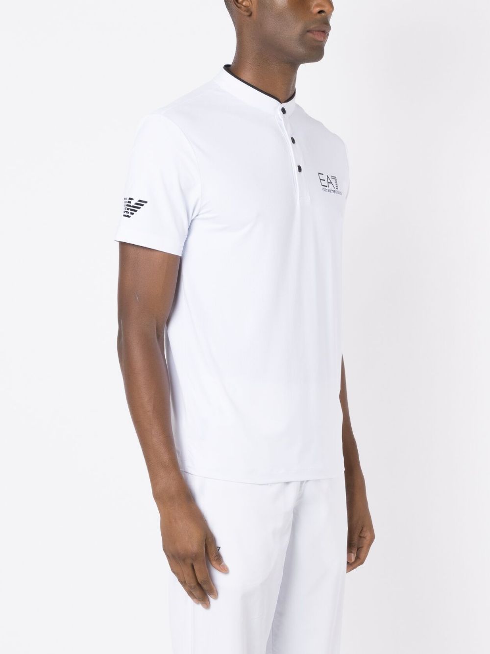 EA7 EA7- Logo Nylon Polo Shirt