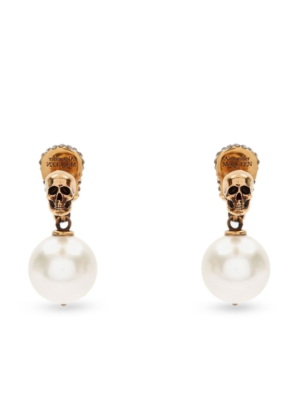 Alexander McQueen ALEXANDER MCQUEEN- Skull Pearl Earrings