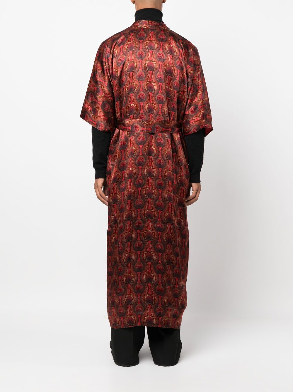 Ozwald boateng OZWALD BOATENG- Printed Silk Long Kimono