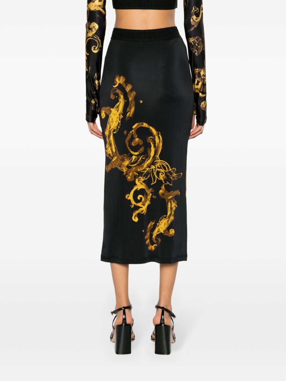 Versace Jeans Couture VERSACE JEANS COUTURE- Pencil Skirt With Print