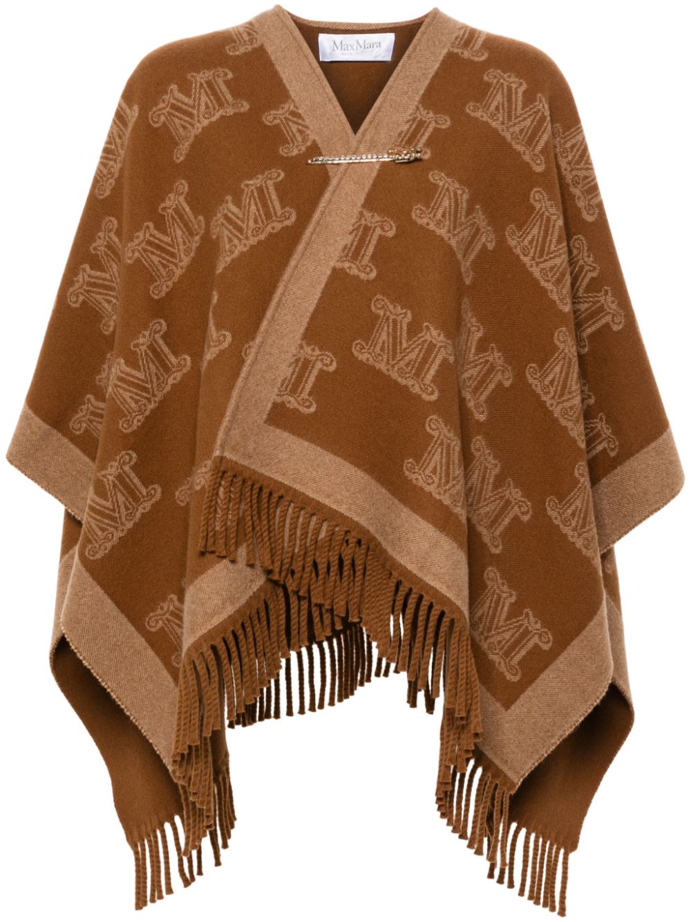 Max Mara MAX MARA- Logo Wool Cape