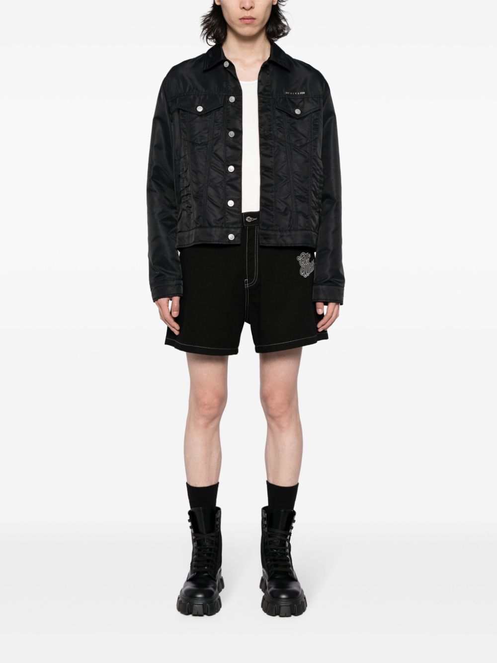 OFF-WHITE OFF-WHITE- Bermuda Shorts With Logo