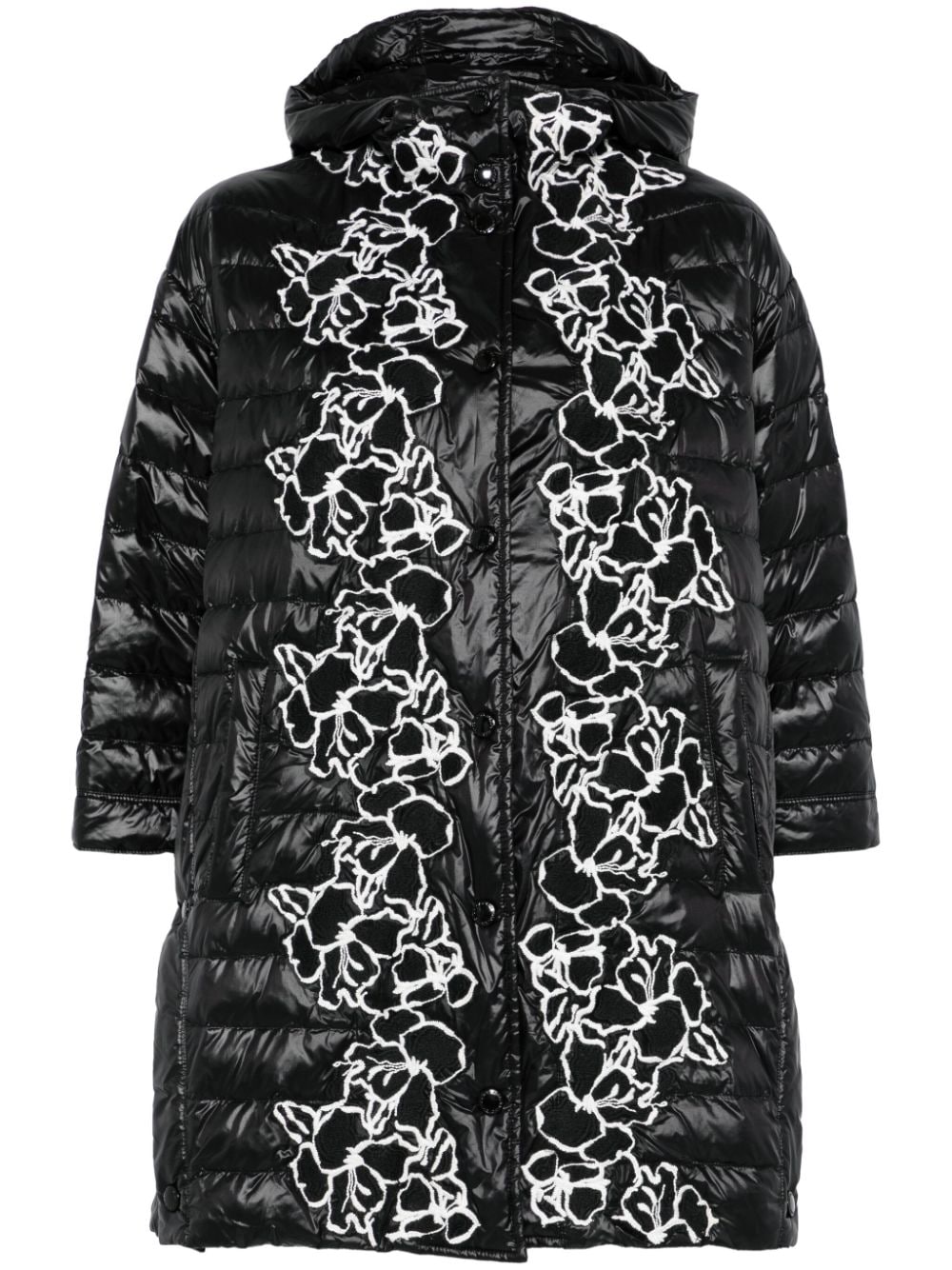 Ermanno ERMANNO- Embroidered Nylon Down Jacket