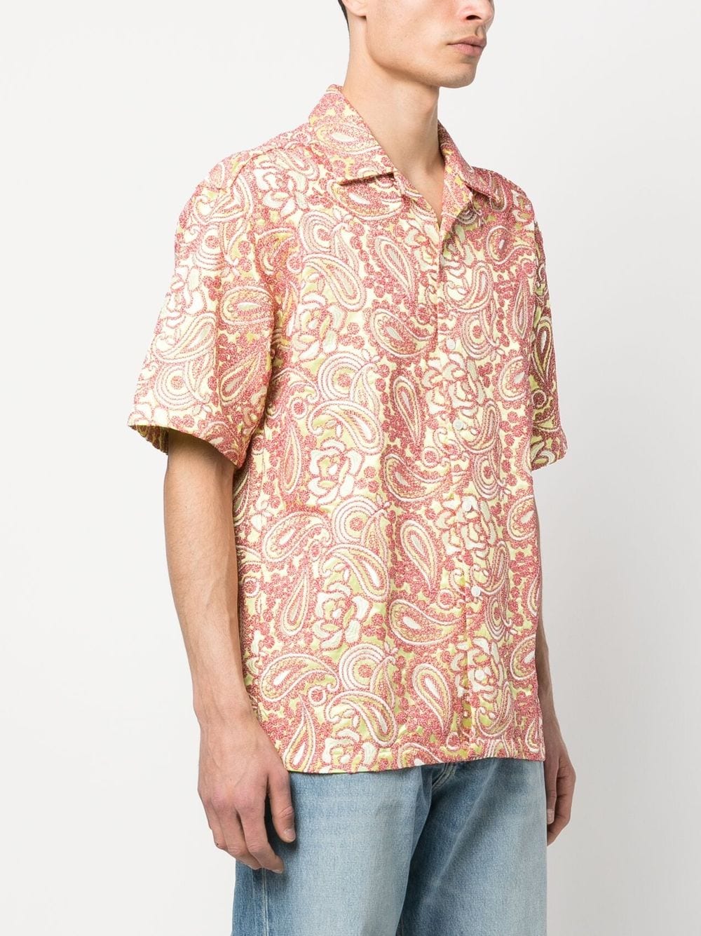 Bluemarble BLUEMARBLE- Short Sleeve Embroidered Shirt