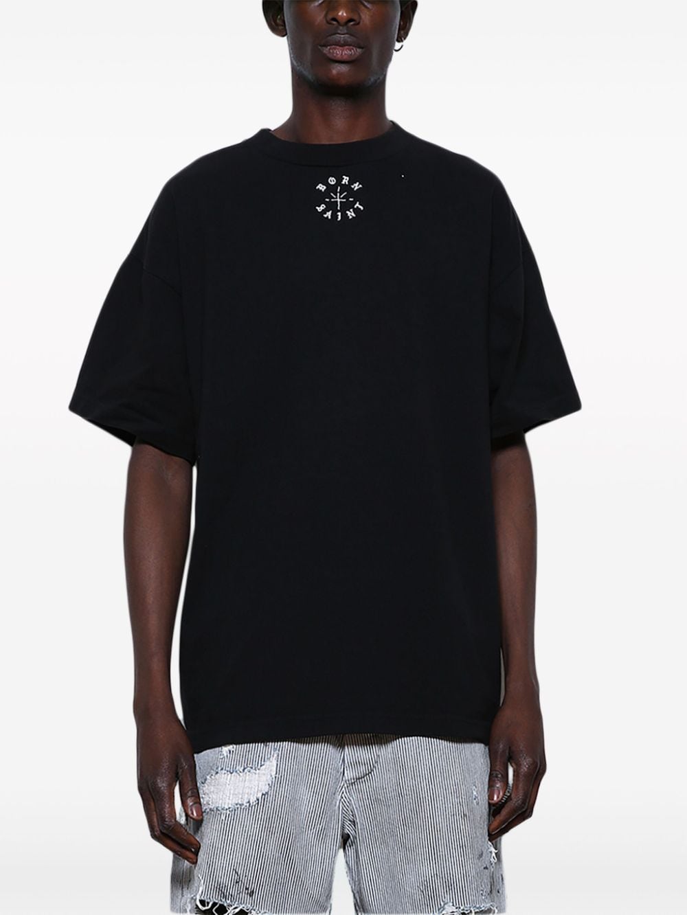 Saint Mxxxxxx SAINT MXXXXXX- Logo Cotton T-shirt