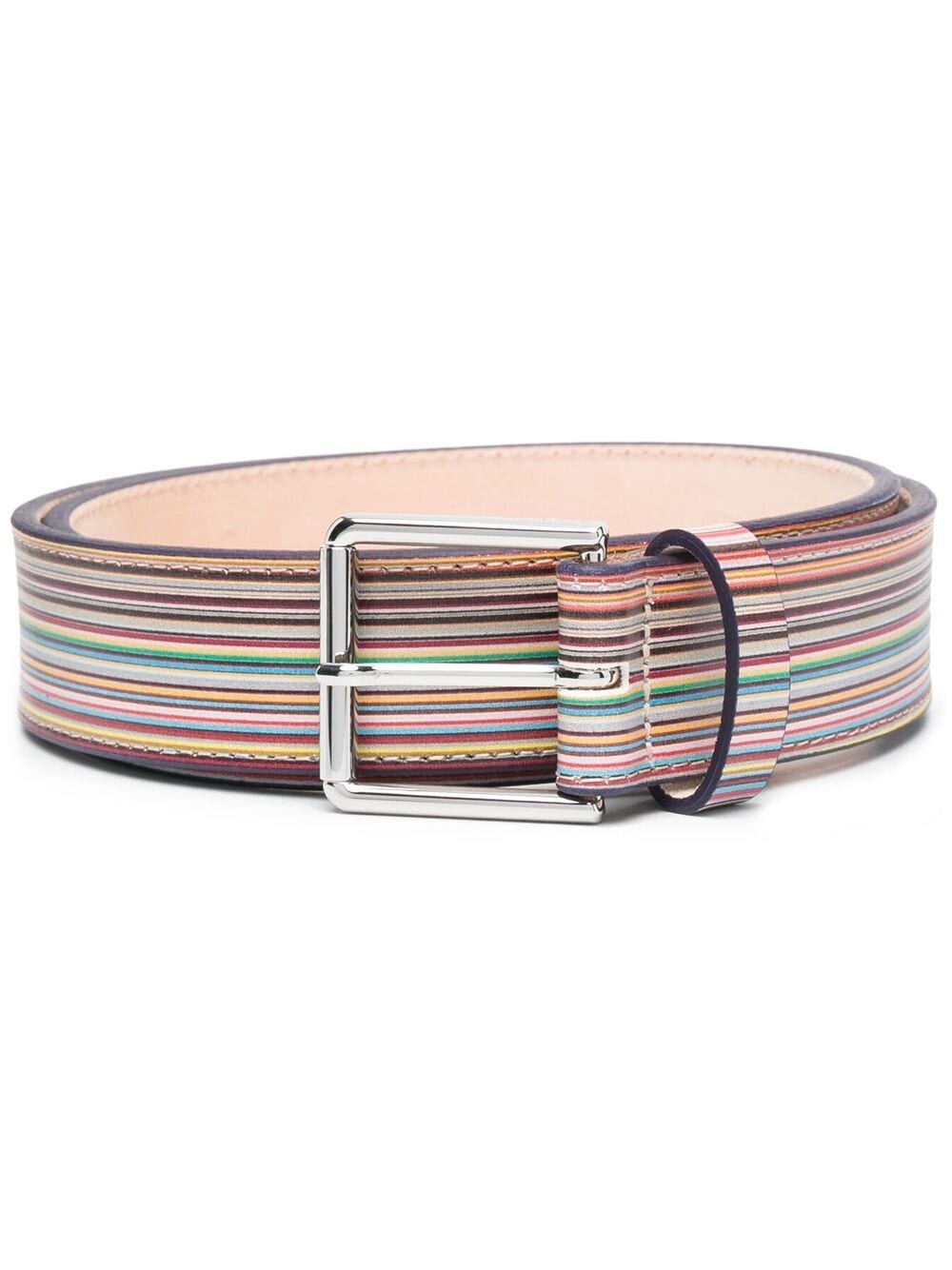 Paul Smith PAUL SMITH- Striped Leather Belt