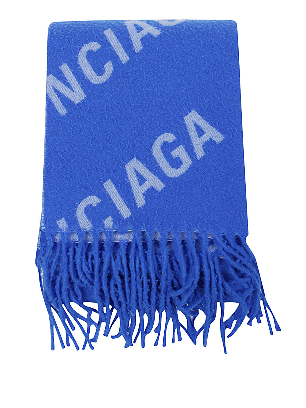 Balenciaga BALENCIAGA- Allover Logo Wool Scarf