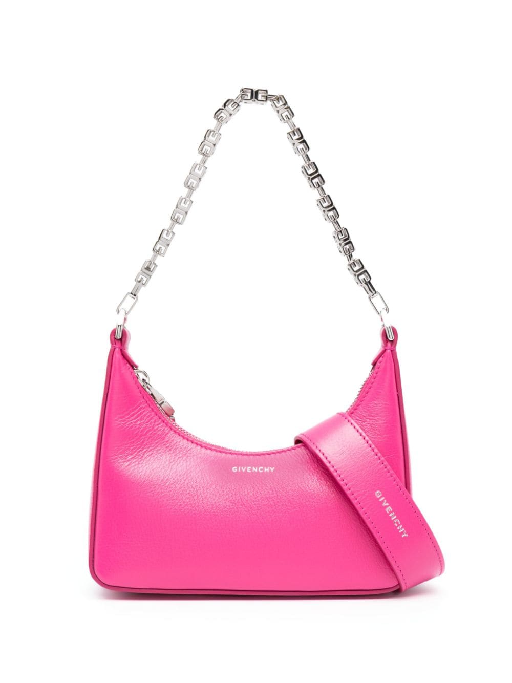 Givenchy GIVENCHY- Moon Cut Out Mini Leather Hobo Bag