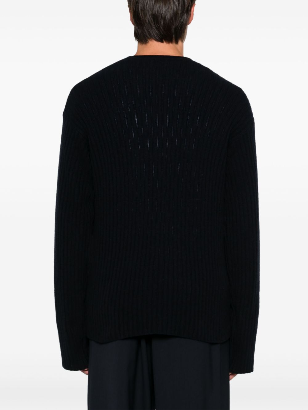 The Row THE ROW- Cashmere V-necked Sweater