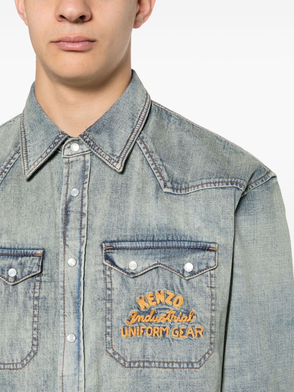 Kenzo KENZO- Denim Cotton Shirt