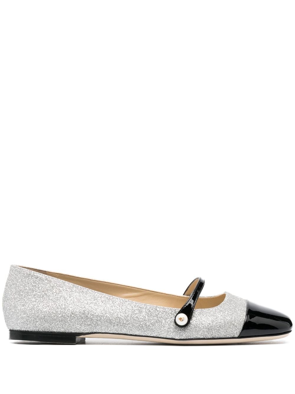 Jimmy Choo JIMMY CHOO- Elisa Flat Glitter Ballet Flats