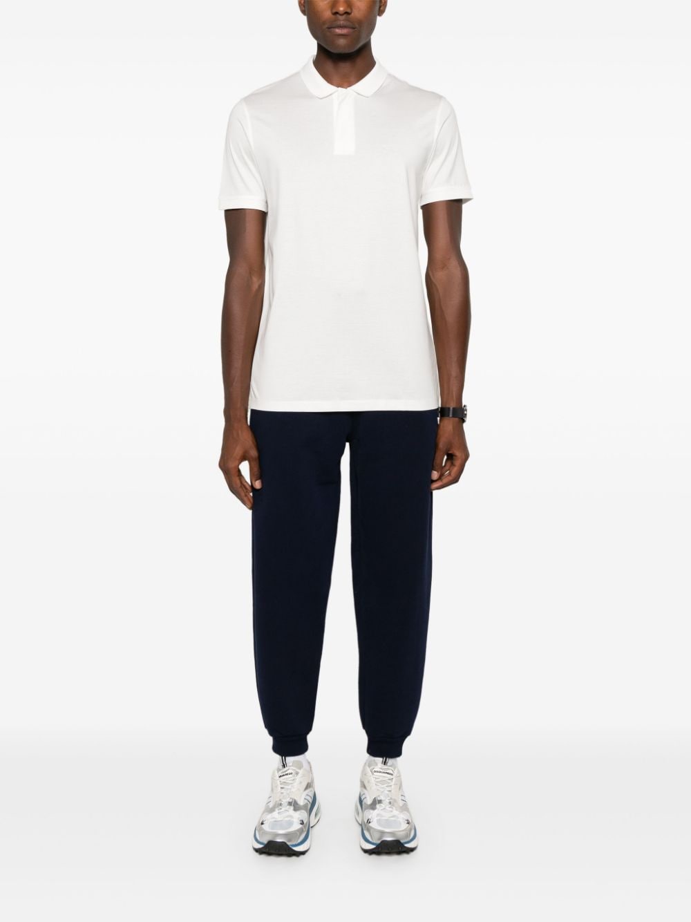 Emporio Armani EMPORIO ARMANI- Logo Cotton Polo Shirt