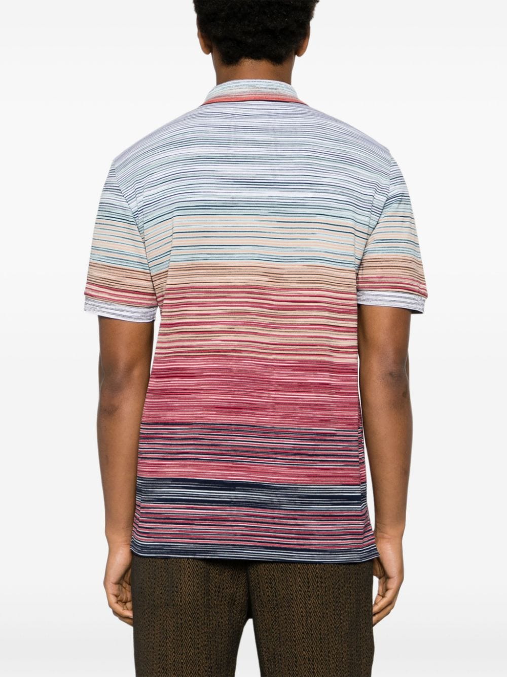 Missoni MISSONI- Tie-dye Print Cotton Polo Shirt