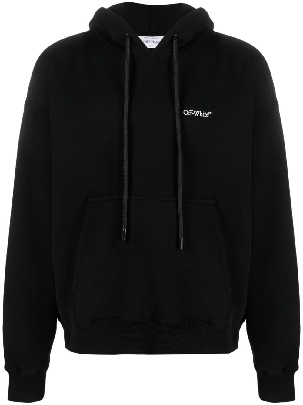 OFF-WHITE OFF-WHITE- Logo Cotton Hoodie