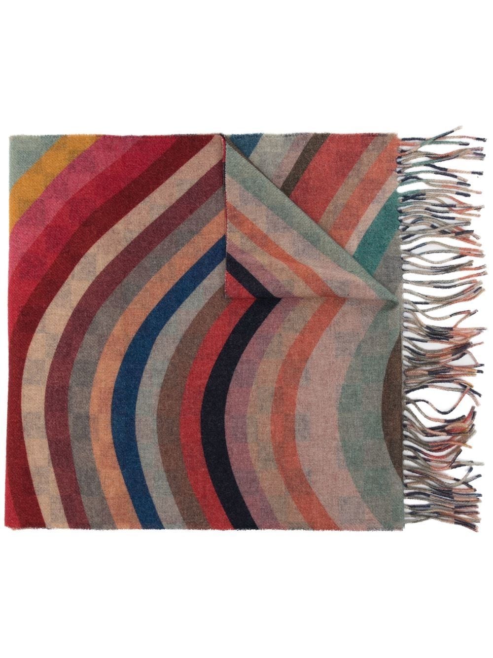 Paul Smith PAUL SMITH- Swirl Cashmere Blend Scarf