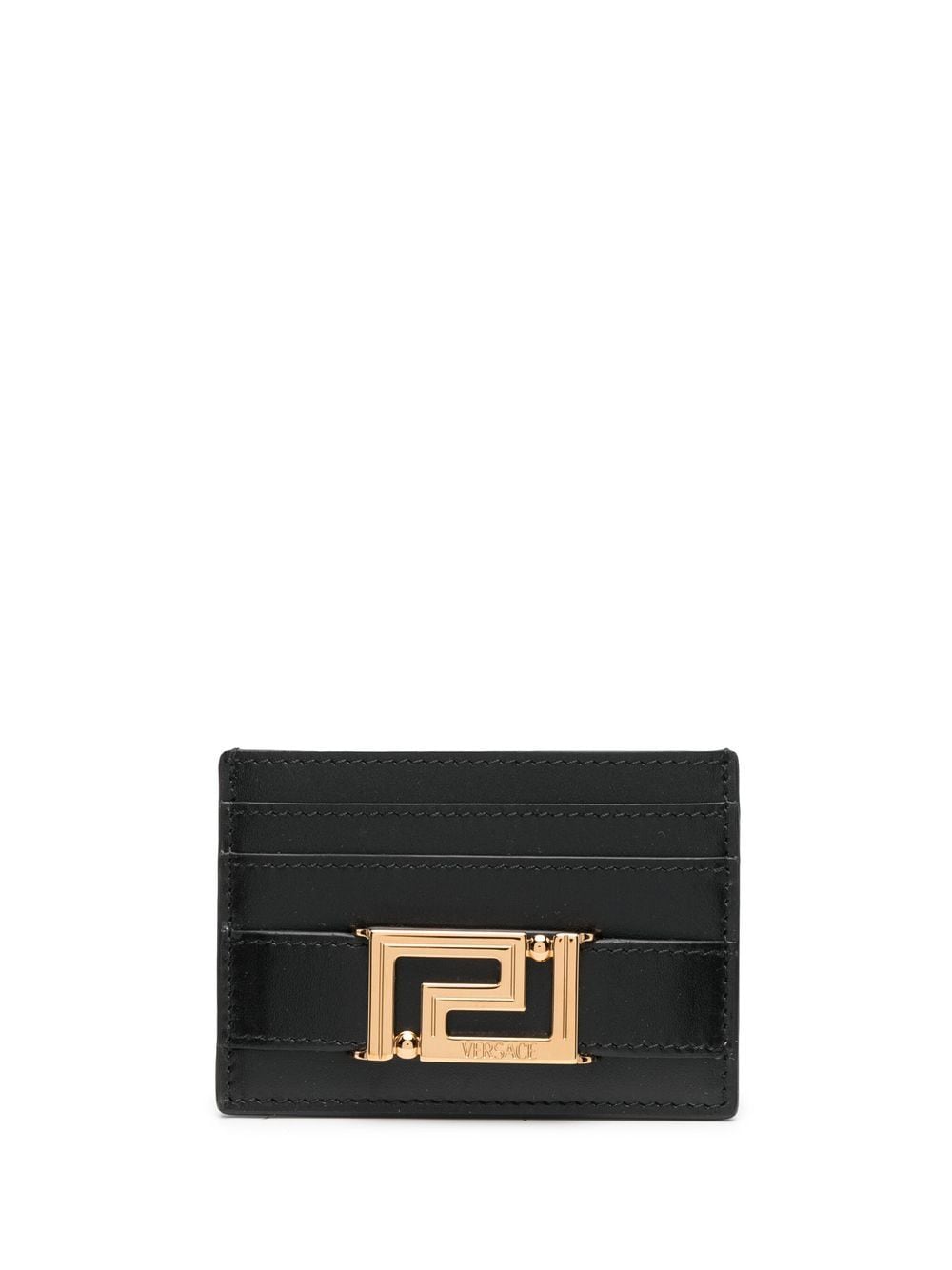 Versace VERSACE- Greca Goddess Leather Credit Card Case