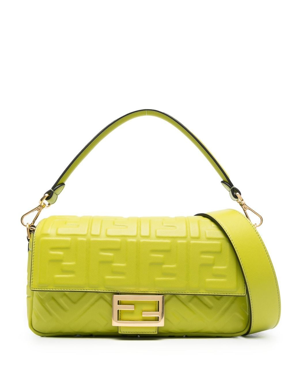 FENDI FENDI- Baguette Leather Shoulder Bag