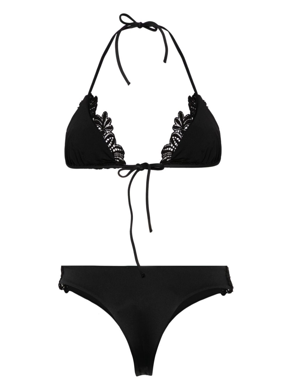 Ermanno Scervino ERMANNO SCERVINO- Lace Detail Triangle Bikini Set