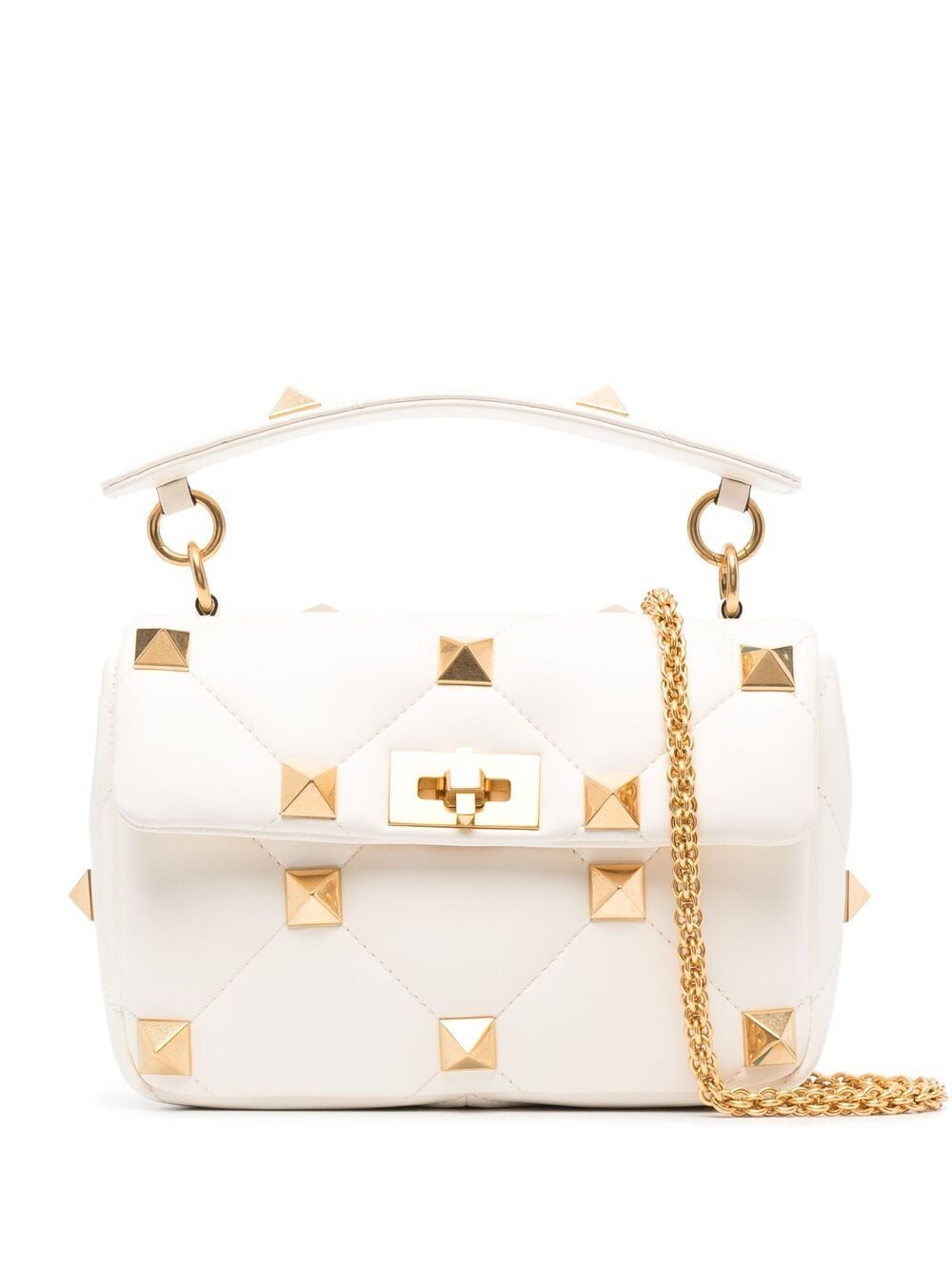 VALENTINO GARAVANI VALENTINO GARAVANI- Roman Stud Leather Shoulder Bag