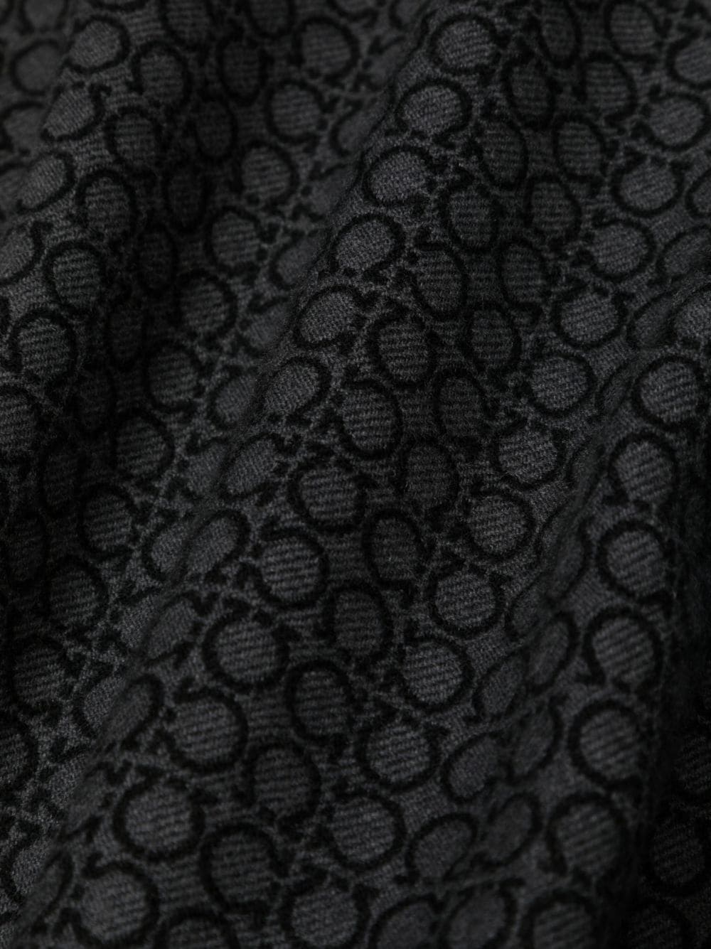 Ferragamo FERRAGAMO- Gancini Wool Scarf