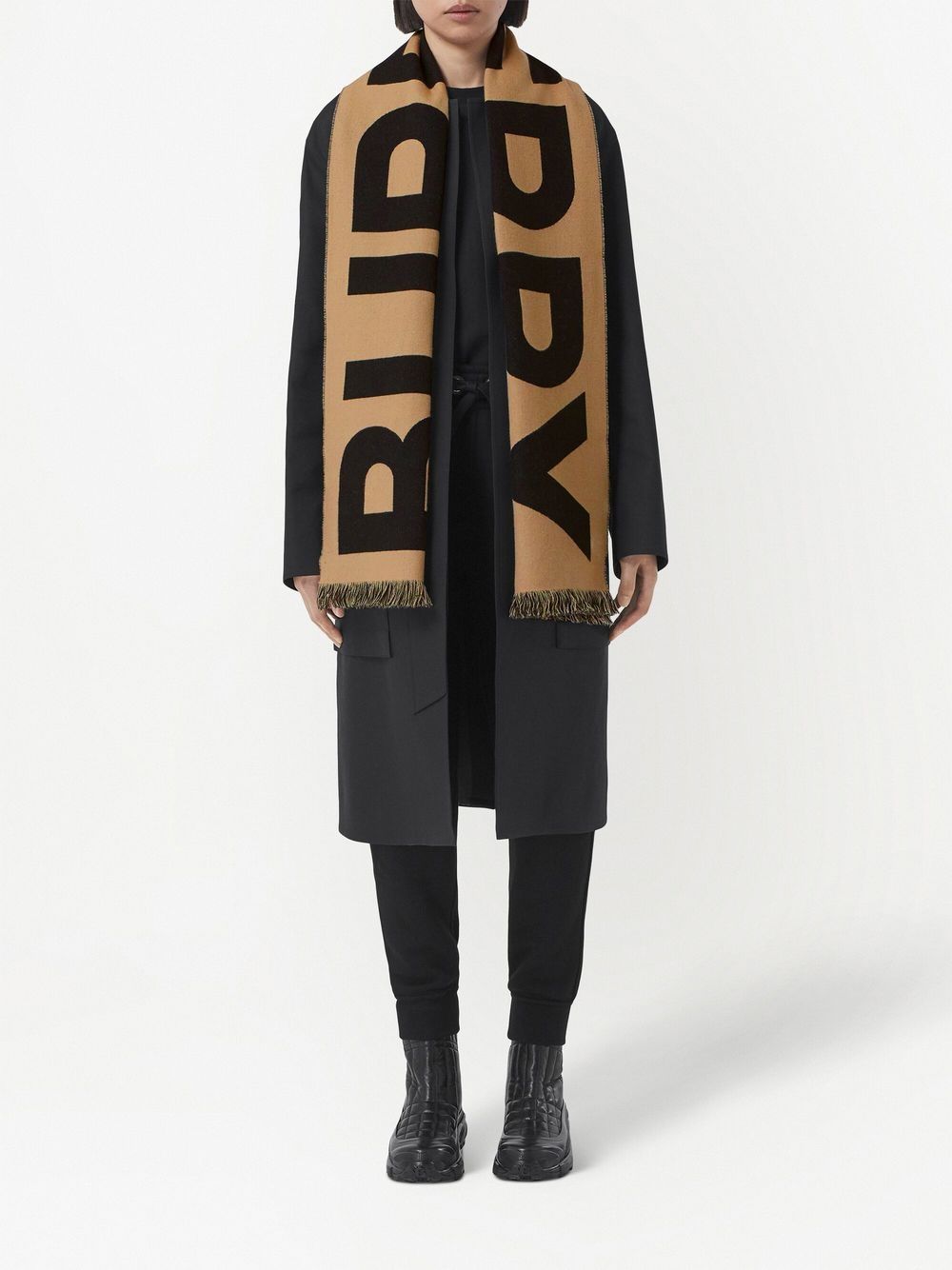 Burberry BURBERRY- Logo Wool Scarf