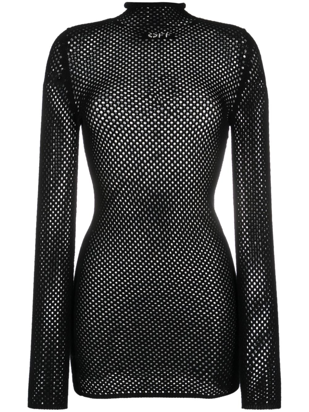 OFF-WHITE OFF-WHITE- Perforated Mini Dress