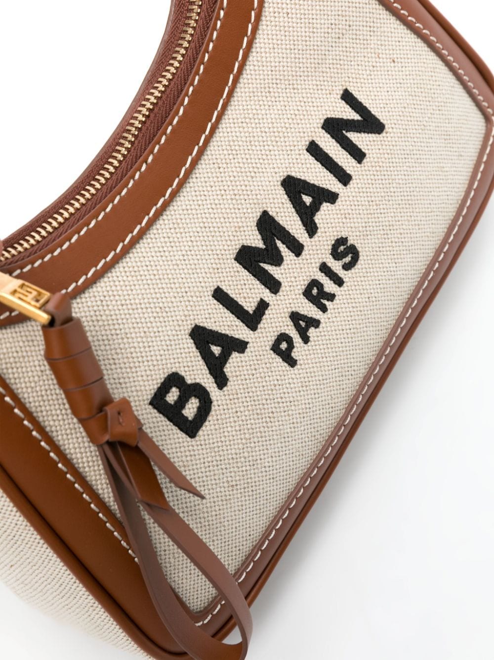 Balmain BALMAIN- B-army Canvas And Leather Trims Shoulder Bag