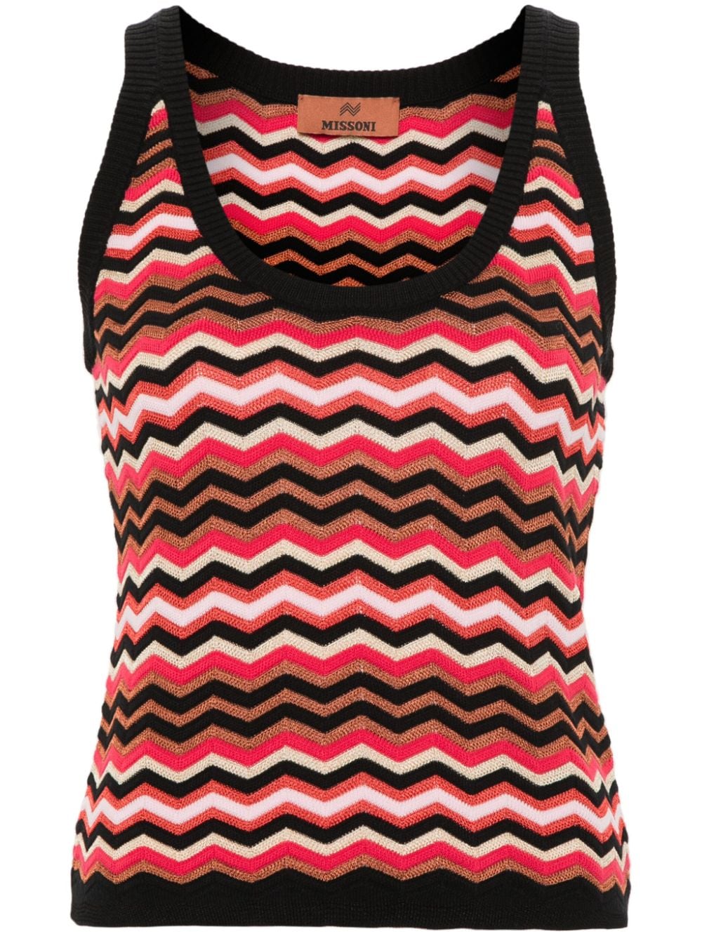 Missoni MISSONI- Zigzag Pattern Sleeveless Top