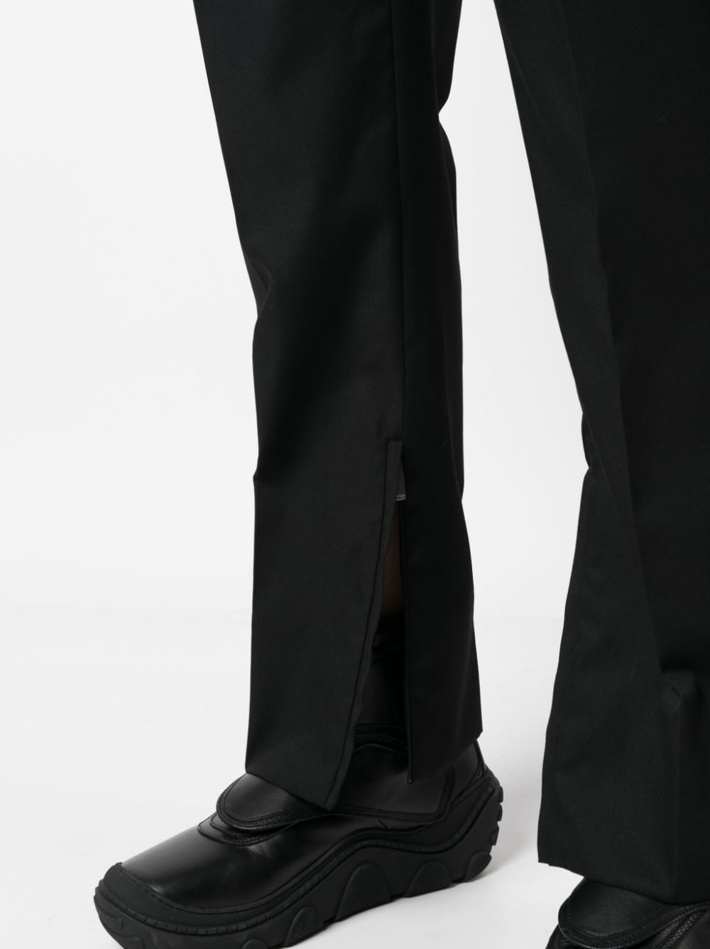 OFF-WHITE OFF-WHITE- Wool Striagh-leg Trousers